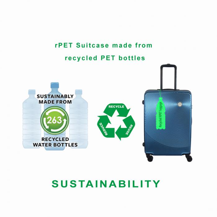 Roka Luggage rPET Hard Case are desgined for green traveller