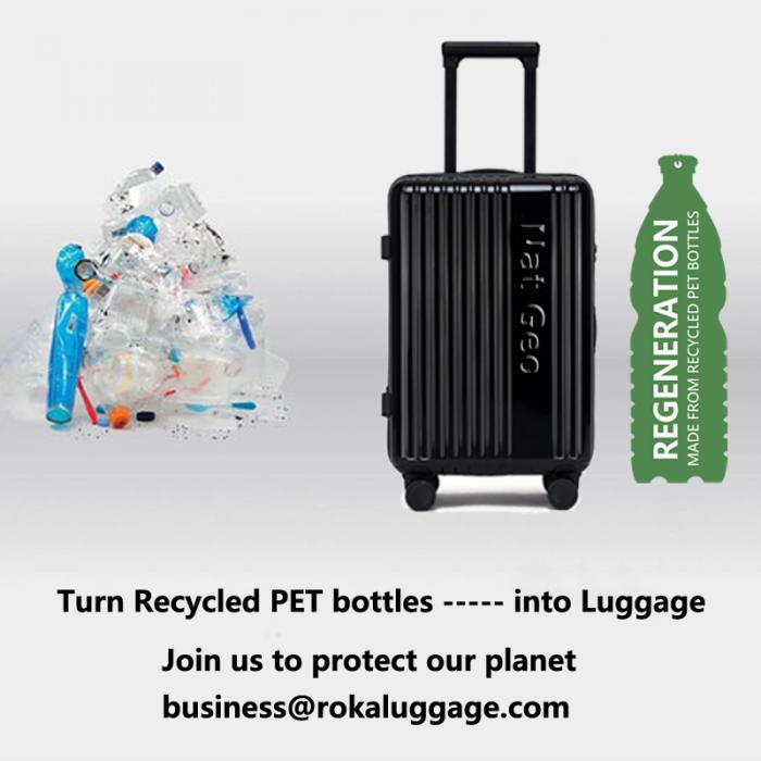 Follow Roka Luggage Team and Use ECO-friendly Recycled RPET Luggage