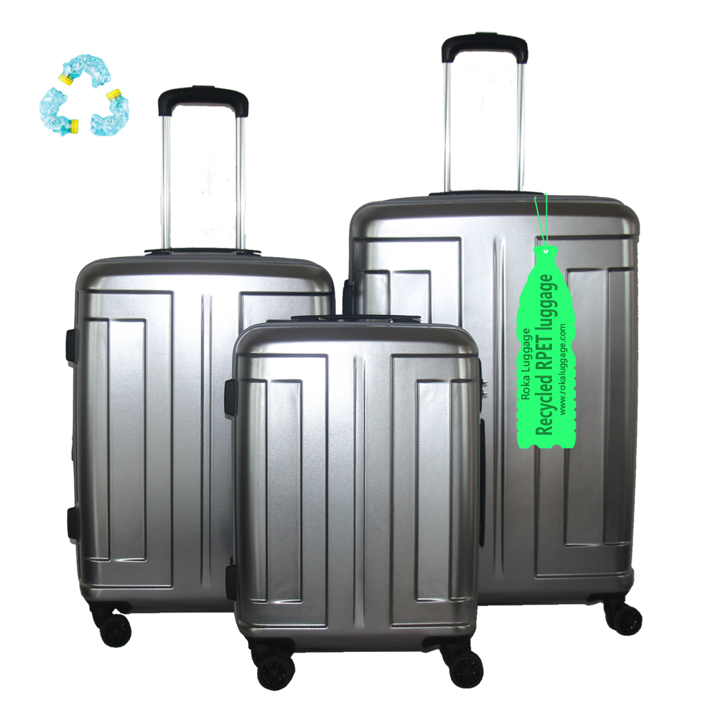 Roka RPET luggage,RPET suitcase,RePET luggage,RePET suitcase,RPET Hard Shell Luggage,RPET Hard Shell Suitcase,Recycled RPET bags and suitcases,RPET hardside luggage,RPET hardside suitcase,RPET luggage manufacturer,RPET luggage Factory