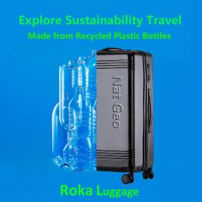 ECO-friendly rPET Hardside Spinner Wheels Luggage Hard Case Harde Koffer