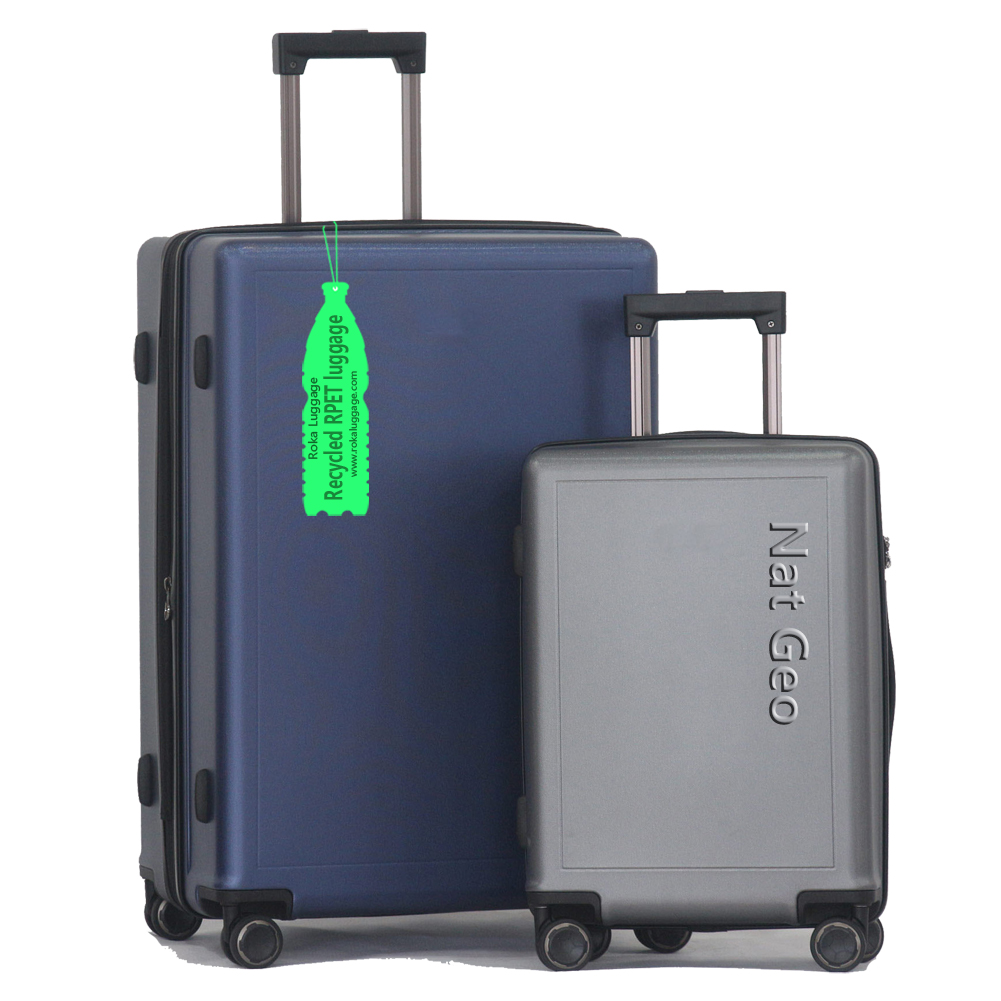 Nat Geo sustainable rPET luggage,the newest sustainable rPET luggage,Roka sustainable rPET suitcase,the newest sustainable rPET suitcase,Eco-friendly sustainable rPET luggage,Eco-friendly sustainable rPET suitcase,rPET hardcase