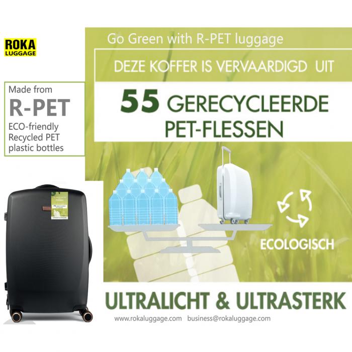 ECO-friendly RPET hardside Luggage set Hardside RPET Suitcase RPET Luggage set