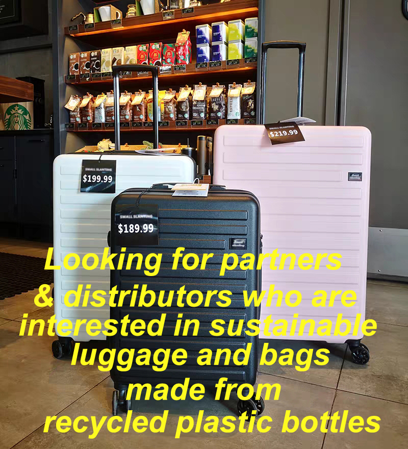 Roka GRS certified recycled sustainable suitcase supplier,ROKA sustainable rPET luggage,the newest sustainable rPET luggage,Roka sustainable rPET suitcase,the newest sustainable rPET suitcase,sustainable rPET luggage factory